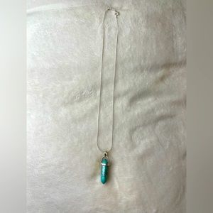 925 sterling silver crystal necklace